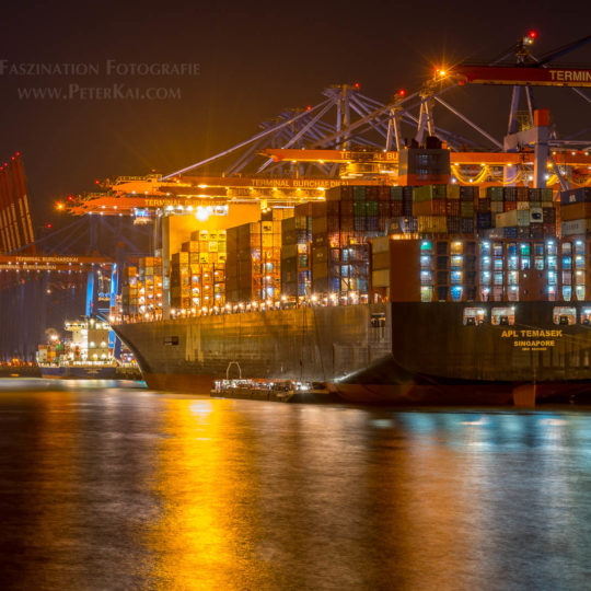 Hamburg - Containerterminal Burchardkai - Waltershofer Damm