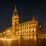 Hamburg – Das Hamburger Rathaus beim nächtlichen Fotowalk